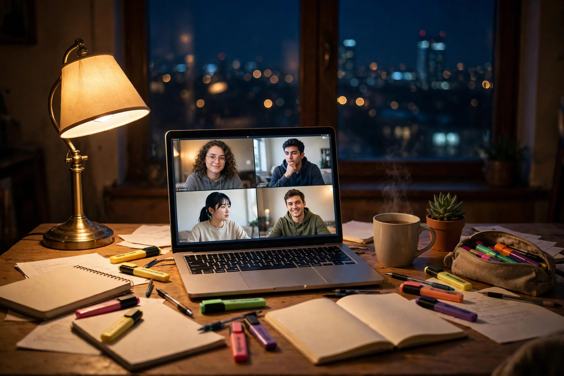 Students learning together, even while apart